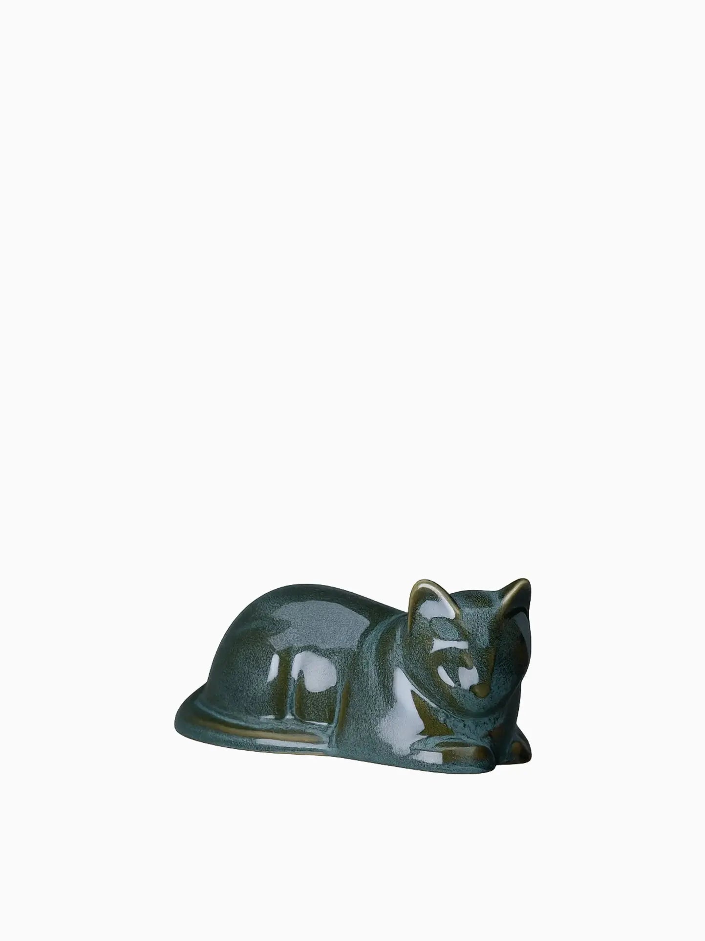 Katt en Minnepote Urne med egenskaper av keramikk og designet av Pulvis